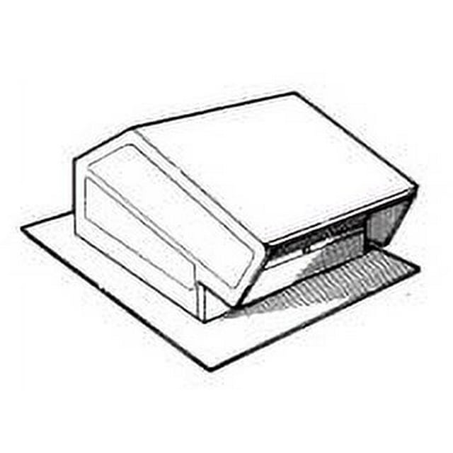 Broan 634M Broan NuTone Steel Roof Cap with 6" Round Duct Collar