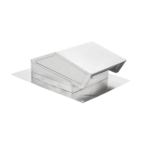 Broan 644 18-3/4" X 14-1/4" Natural Aluminum Finish Roof Cap