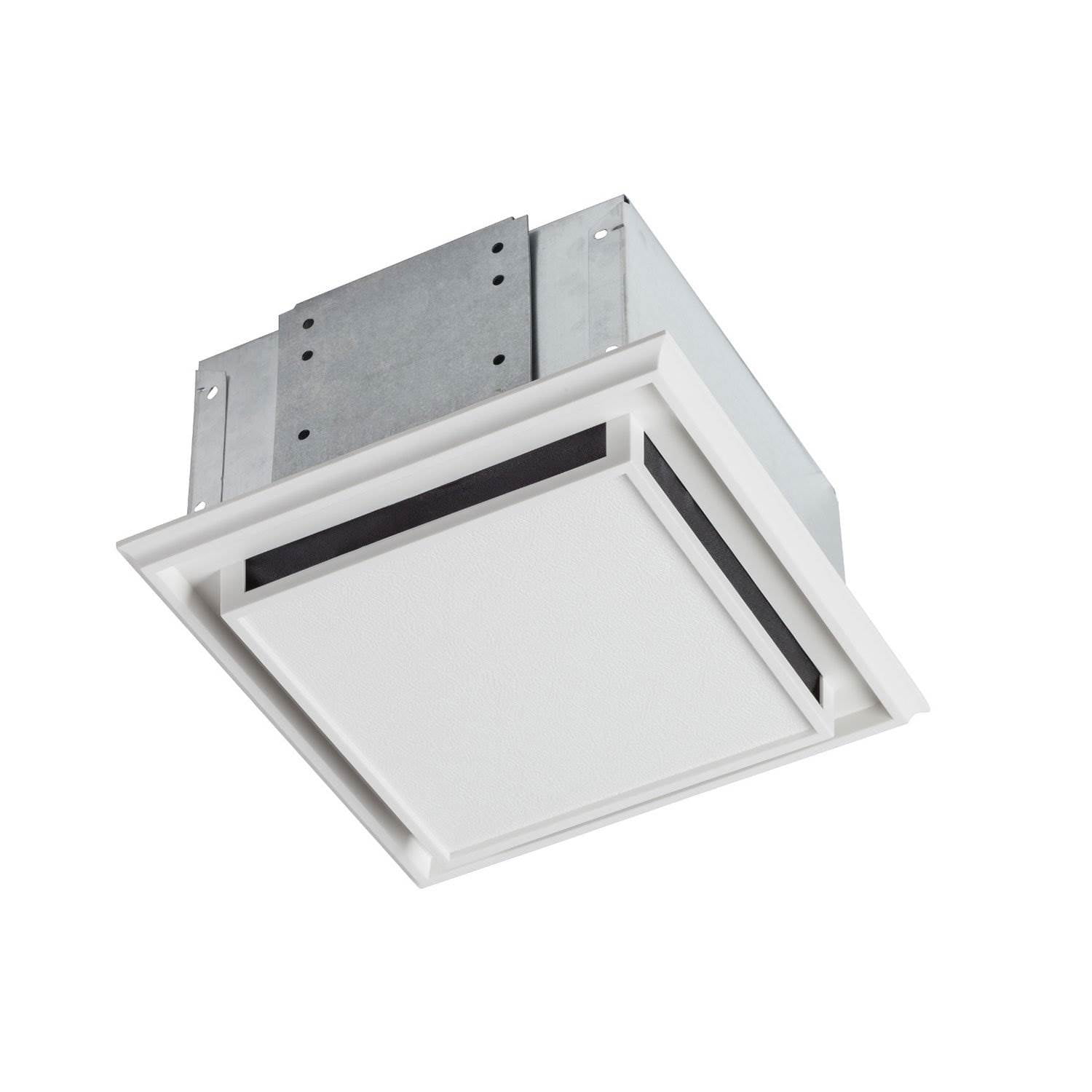White Plastic and Metal Ceiling Mounted Exhaust Fan