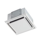 Broan 682 Bathroom Ventilation Fan with Charcoal Filter and White Plastic-Grille