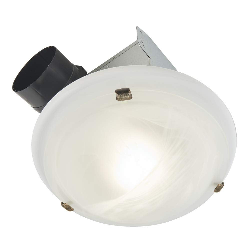 Broan-NuTone White Steel Bathroom Exhaust Fan with Light
