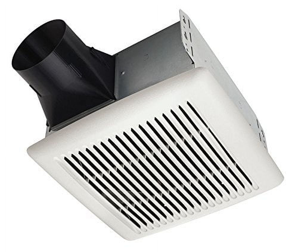 White Steel 80 CFM Ceiling Bathroom Exhaust Fan