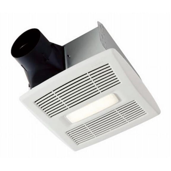 Broan A80L Invent Single-Speed Ventilation Fan with Incandescent Light, 80 CFM