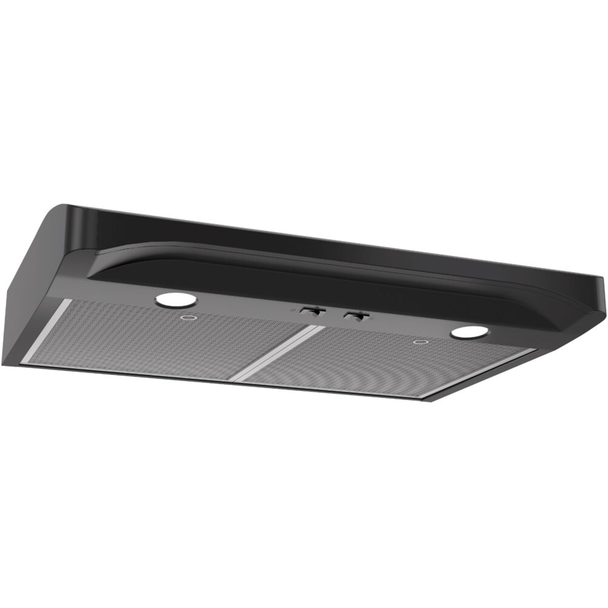 Elite Black Convertible Under-Cabinet Range Hood with Charcoal Filter