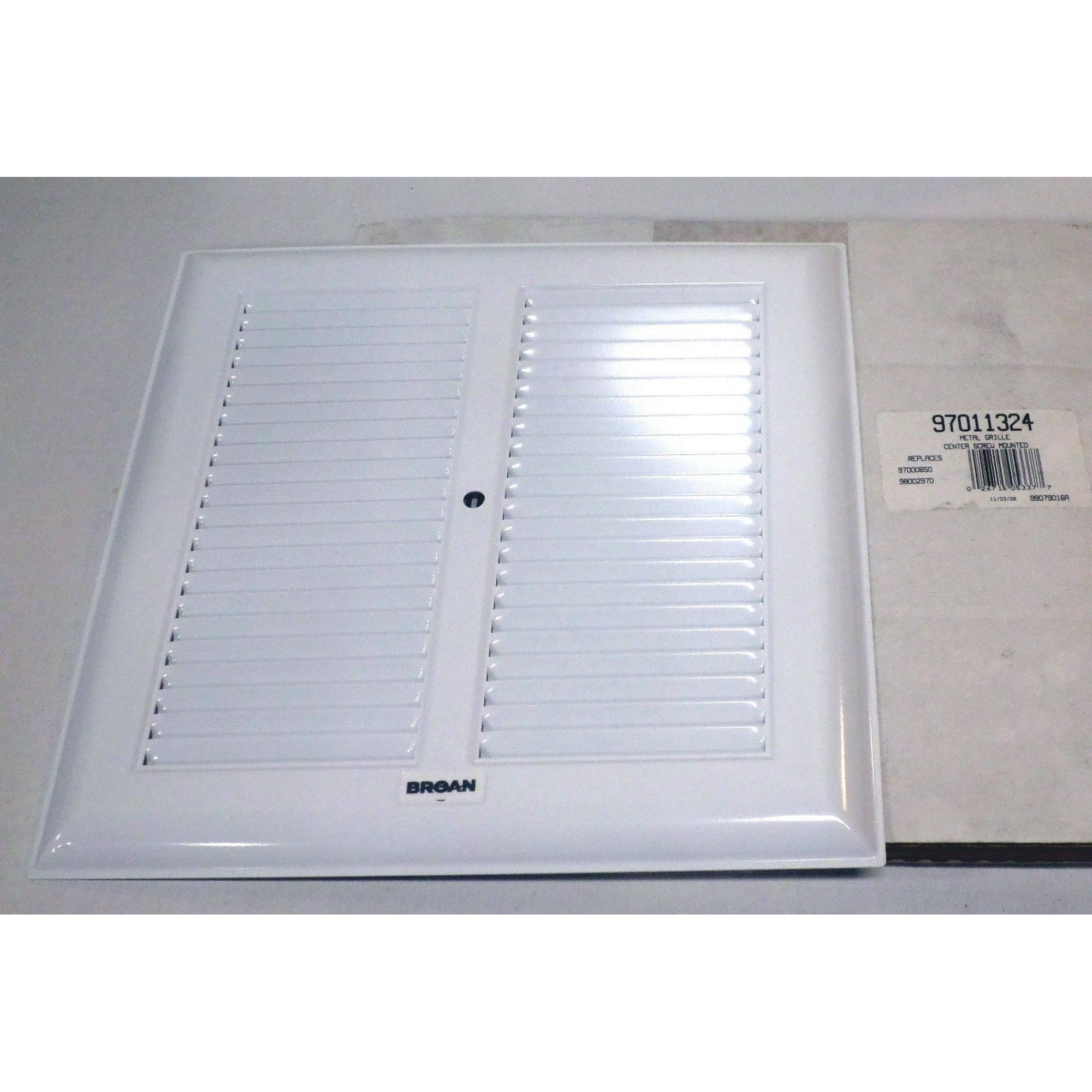 Broan Bathroom Ceiling Fan Grille Cover Metal White Color 97011324 -  Walmart.com