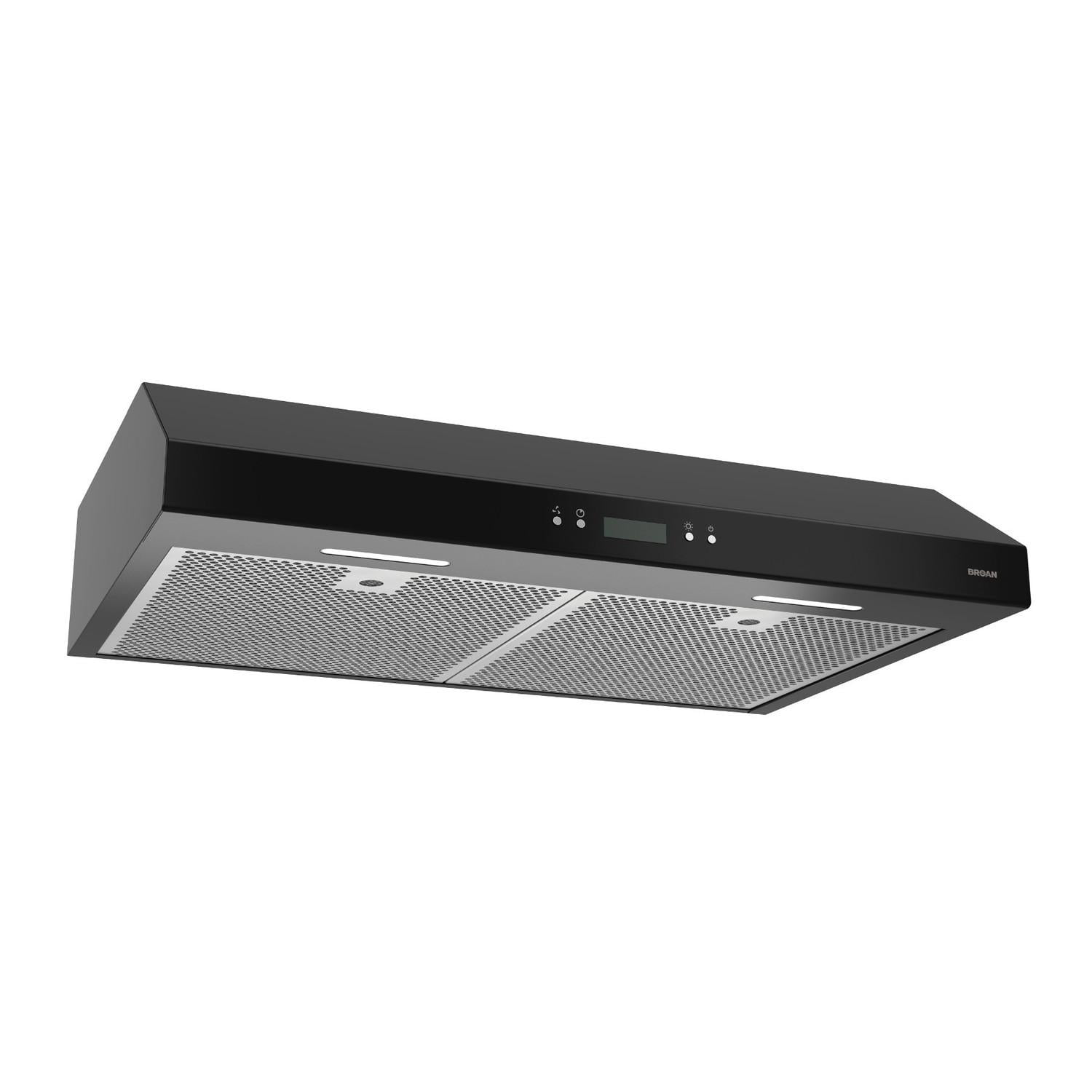 Broan 30-Inch Black Convertible Under-Cabinet Range Hood