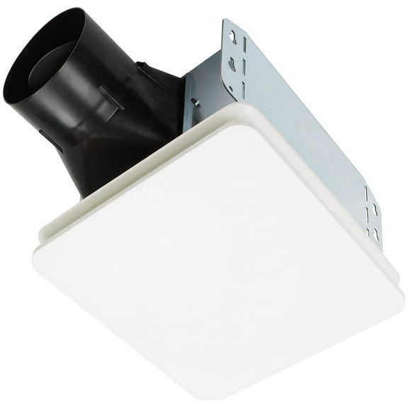 Broan Be6 Roomside 60 Cfm 0.9 Sone Ceiling Mounted Energy Star Certified Bath Fan - White