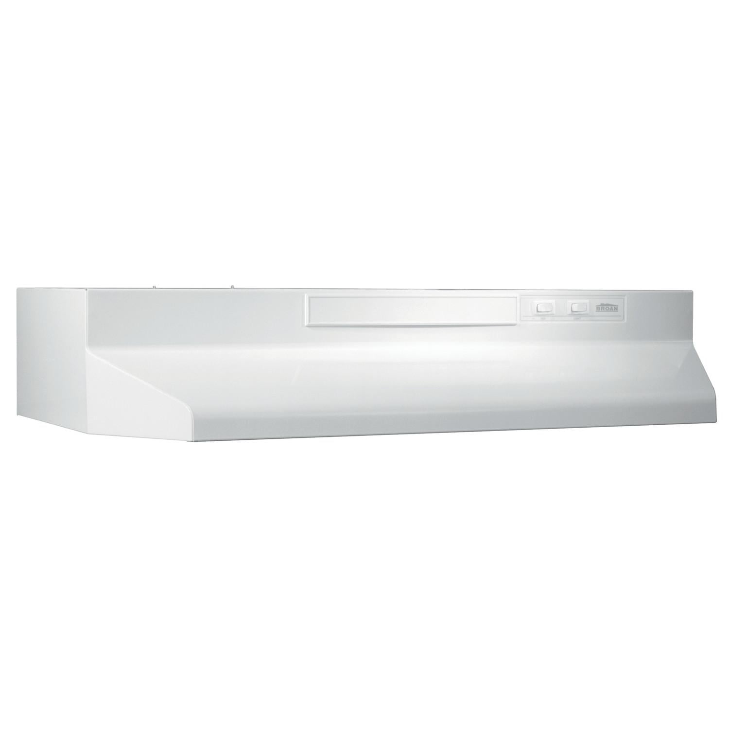 Broan 24" White Steel Convertible Under Cabinet Range Hood