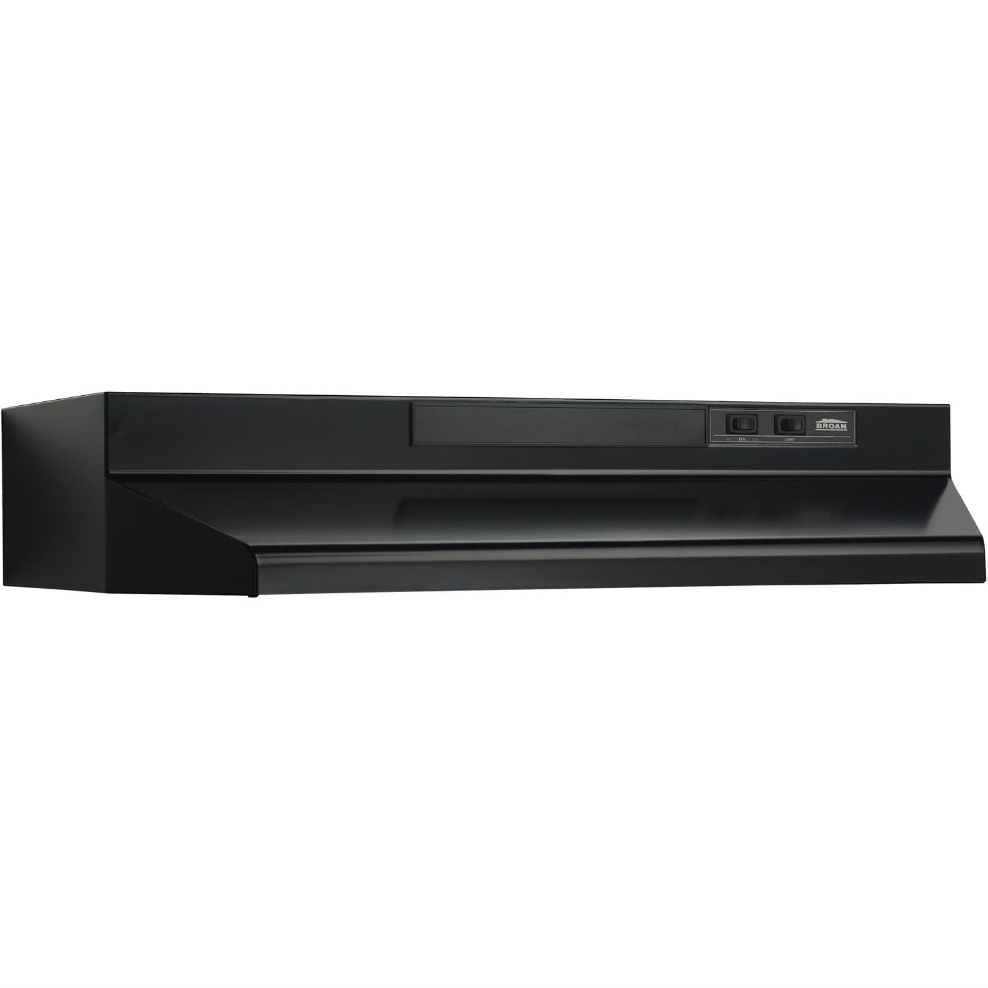Broan 36" Black Convertible Under Cabinet Range Hood with Charcoal Filter