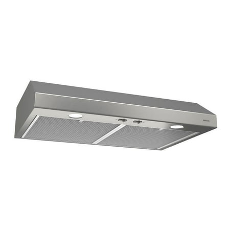 Broan - Glacier 30" Convertible Range Hood - Stainless steel