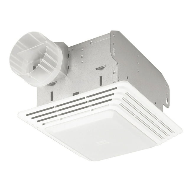 Broan HD80L Bathroom Ceiling Exhaust Fan & Light, 80 CFM Vent Extractor
