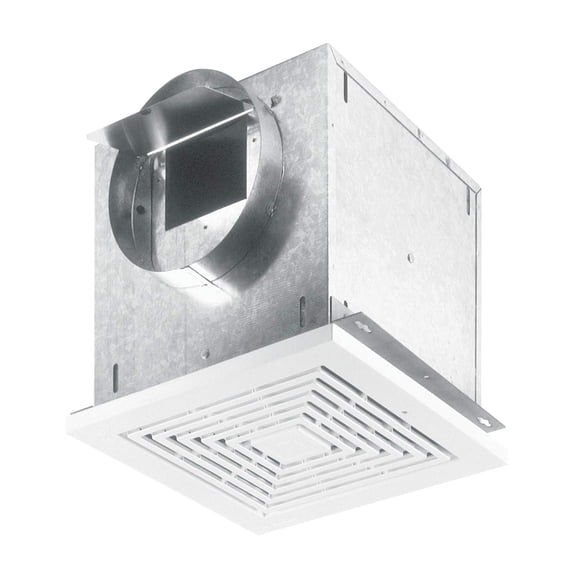 Broan Nutone Ventilator, 109 CFM Horizontal 0.9 Sones, 112 CFM Vertical 1.0 Sones Polymeric Grille