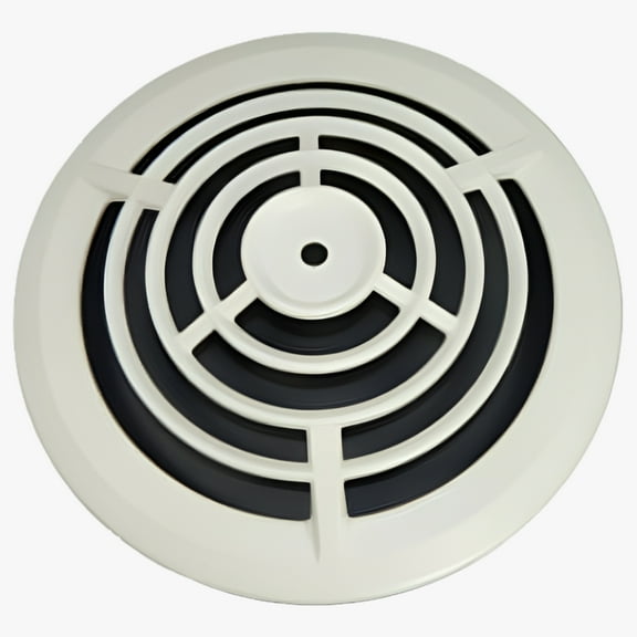 Broan-NuTone 11" White Heating & Cooling Round Grille for Floor