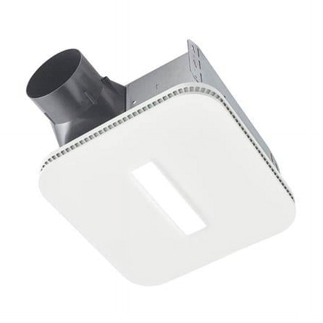 White LED Ceiling Mount Bathroom Exhaust Fan with Clean Cover