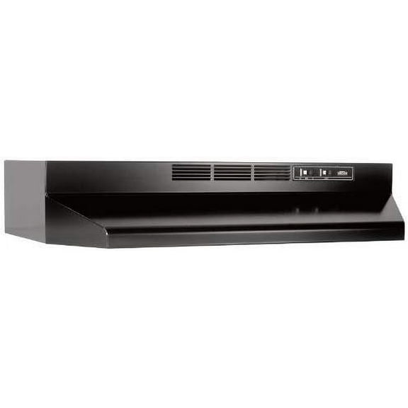 Broan-NuTone 413023 ADA Capable Non-Ducted Under-Cabinet Range Hood, 30-Inch, Black