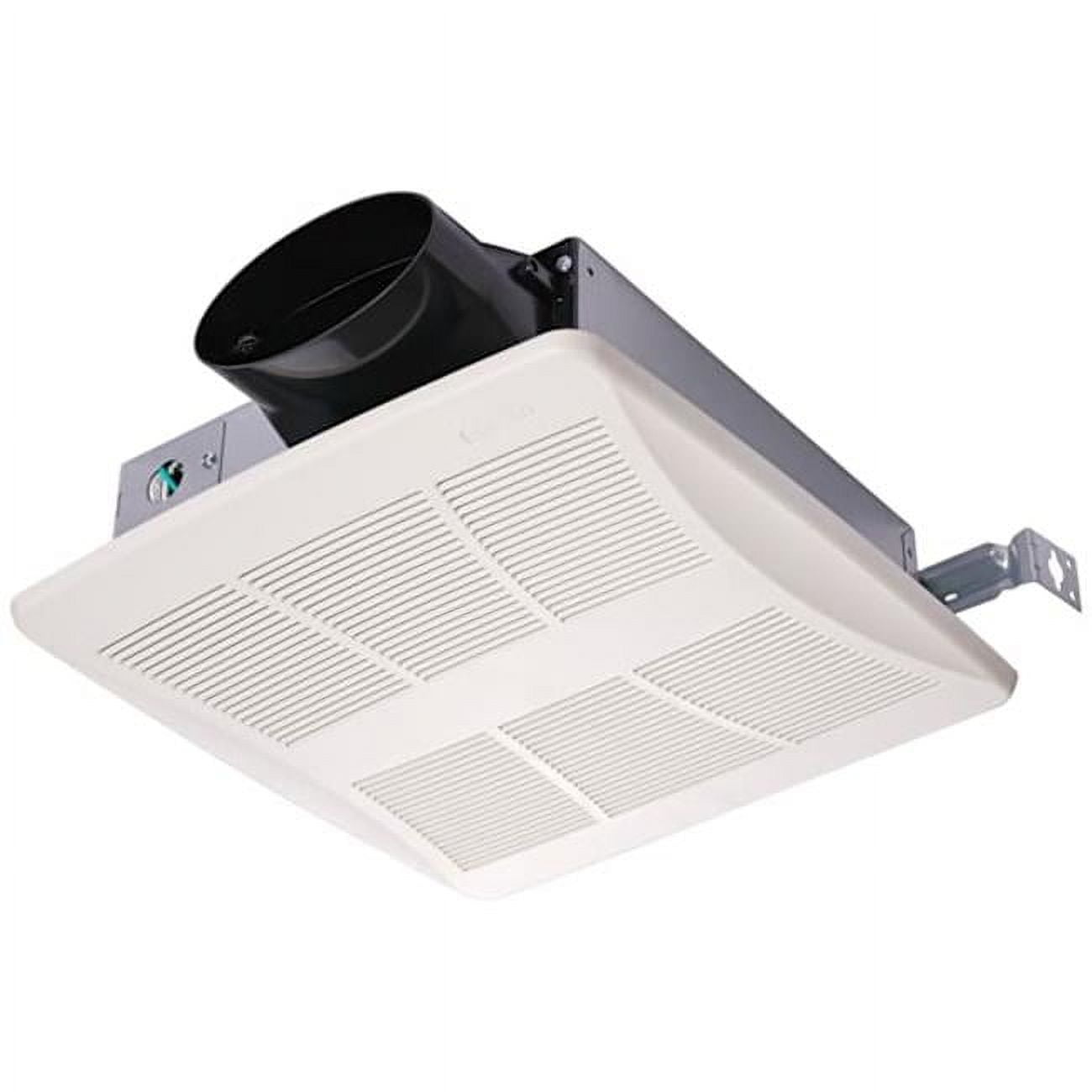 White Steel Low-Profile Energy Star Bathroom Exhaust Fan