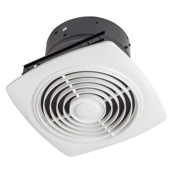 Broan-NuTone 505 Exhaust Fan, White Vertical Discharge Ceiling Ventilation Fan, 8.5 Sones, 200 CFM, 8" CA3