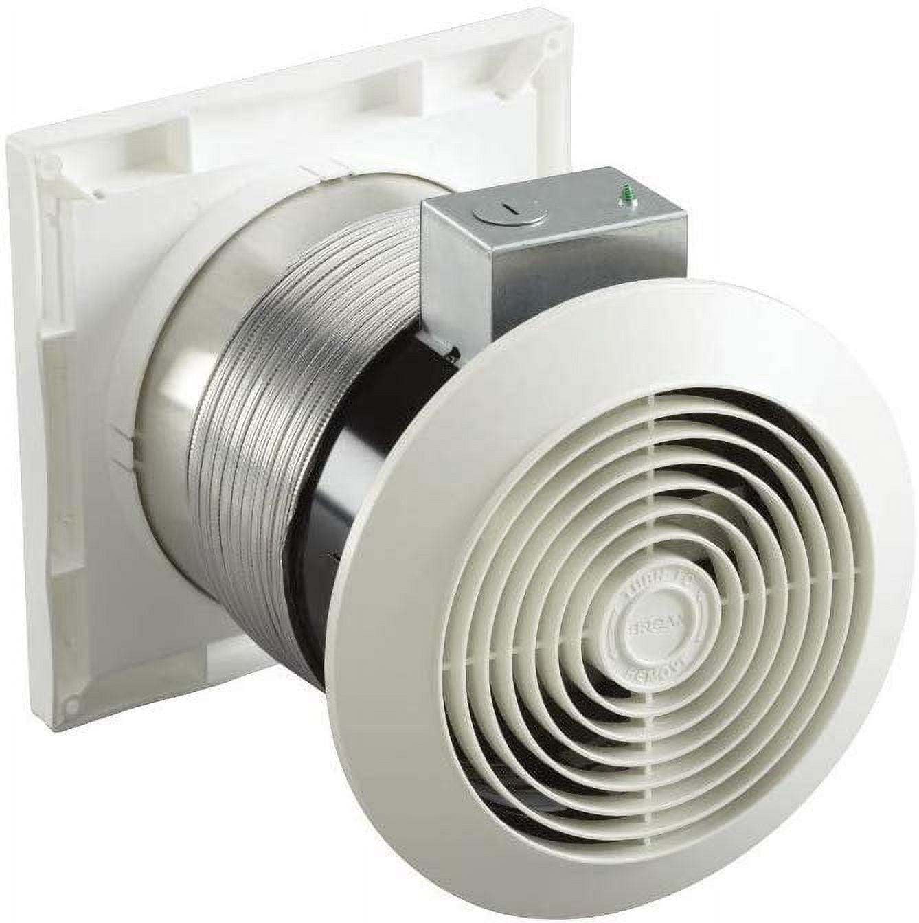 Broan-NuTone White Steel Wall Mount Bathroom Ventilation Fan