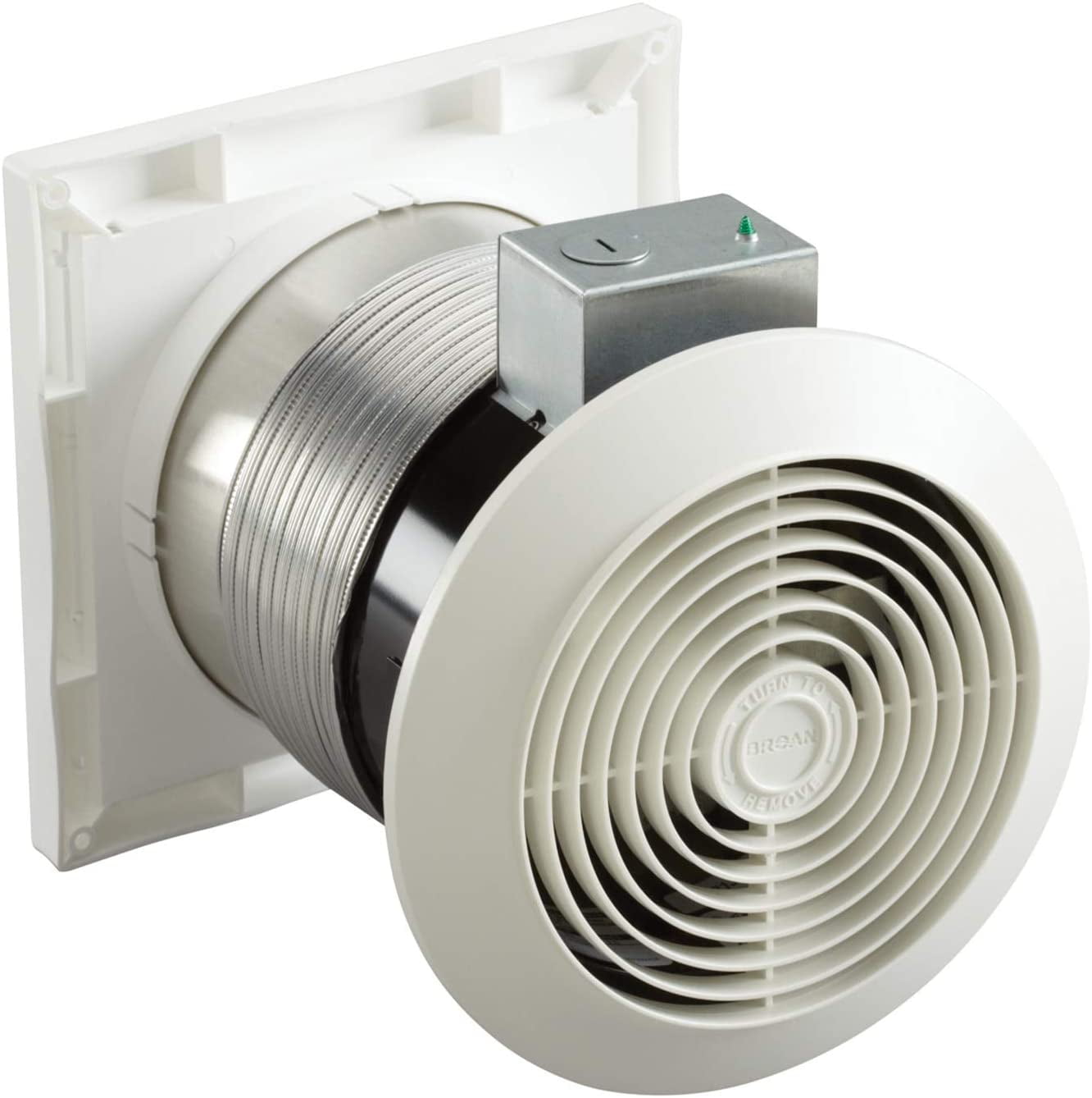 Broan-NuTone White Steel Wall Mount Bathroom Ventilation Fan