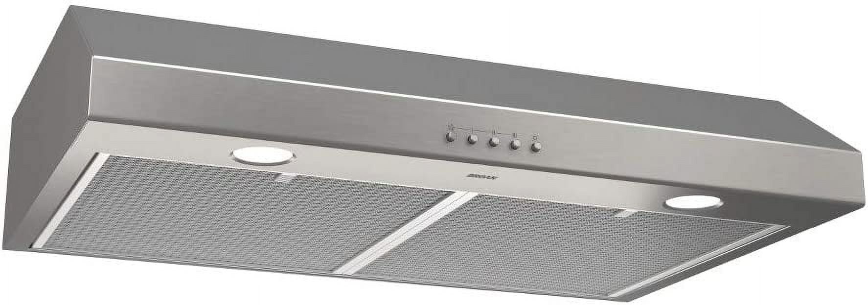 BroanNuTone BCSQ130SS ThreeSpeed Glacier Range Hood with LED Lights ADA Capable
