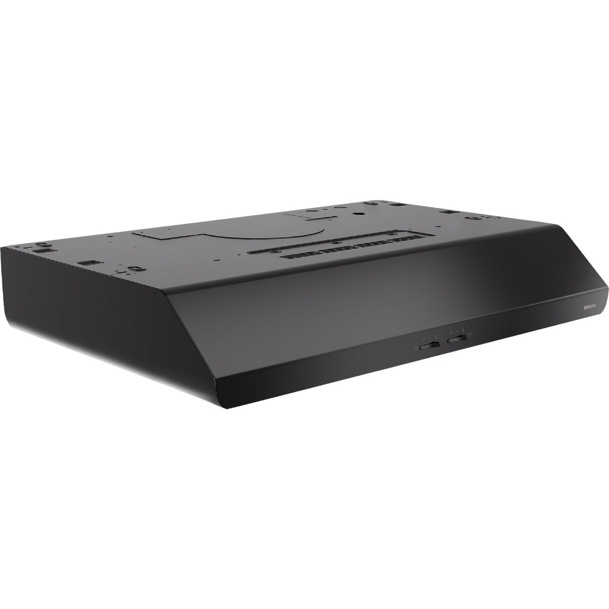 Broan-NuTone BKSH130BL Sahale 30-inch Under-Cabinet Easy Install 4-Way Convertible Range Hood with 2-Speed Exhaust Fan and Light, 300 Max Blower CFM, Black