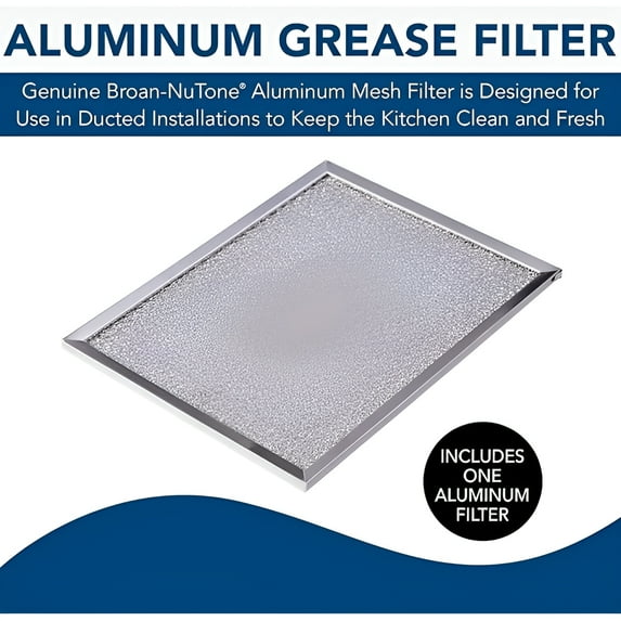 Broan-NuTone Replacement Aluminum Filter for 46000/42000/40000/F40000/BU2/BU3 Series
