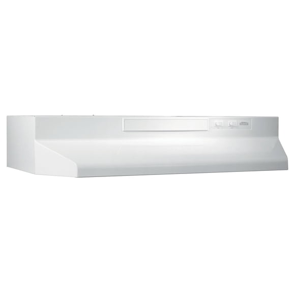 Broan-NuTone F403011 30 Inch 4 Way Convertible Under Cabinet Range Hood, White