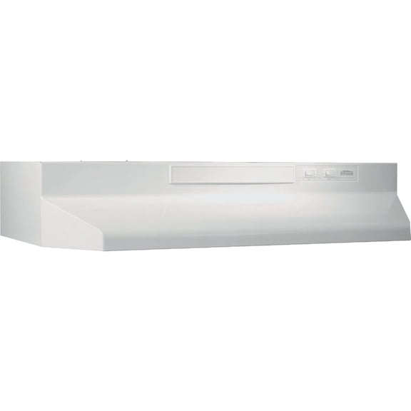 Broan-NuTone F403011 Insert with Light, Exhaust Fan for Under Cabinet Range Hood, 30-Inch, White on White