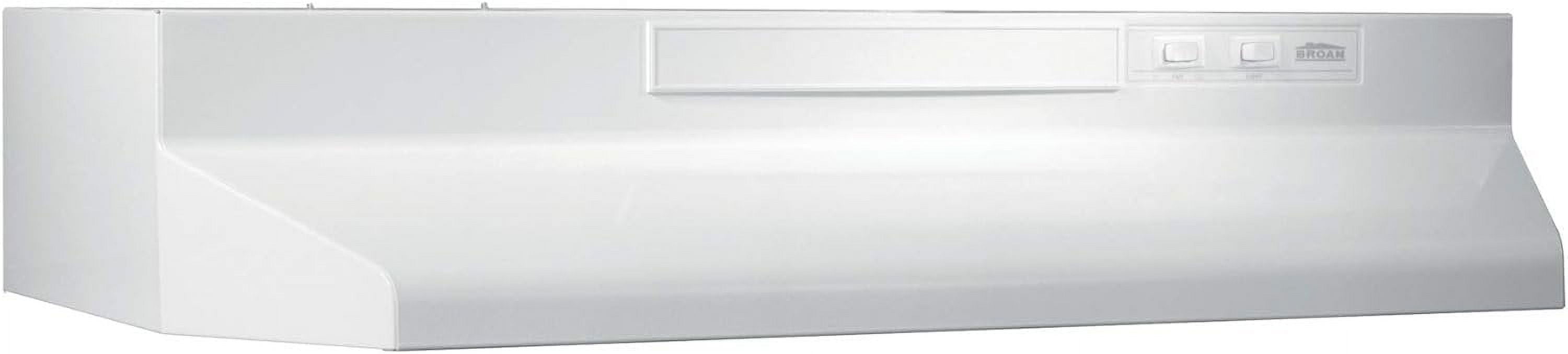 Broan-NuTone 36" White Steel Convertible Under Cabinet Range Hood
