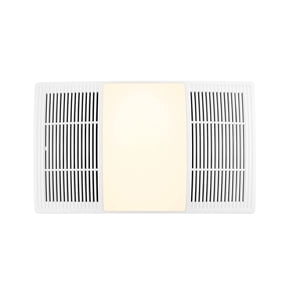 Broan-NuTone FG80HBS Heater Ventilation Grille/Cover with Dimmable LED and Color Adjustable CCT Lighting, for Bathroom Fans, 80 CFM CA3