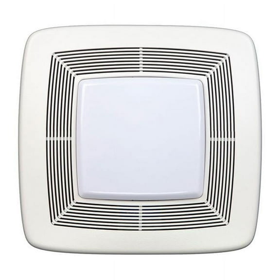 Broan-NuTone QT130LE 6" Duct 130 CFM 10W 120V Galvanized Steel Ventilation Fan 1.5 Sones - White