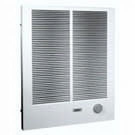 White Steel Wall-Mounted Electric Heater with Thermostat