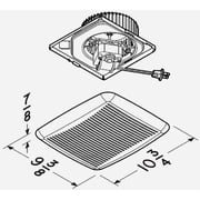 Broan-Nutone 3014090 QuicKit 60 CFM 3 Sones Bathroom Ventilation Fan Upgrade Kit, White