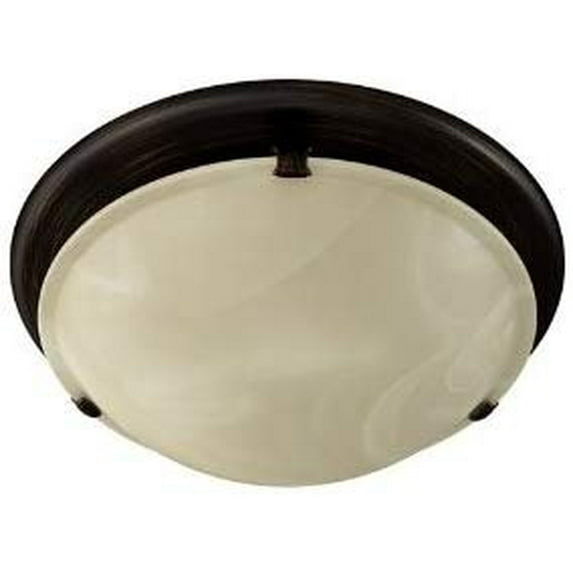 Broan-NuTone 761RB Round Fan and Light Combo for Bathroom and Home, Oil-Rubbed Bronze Finish with Ivory Alabaster Glass, 2.5 Sones, 80 CFM