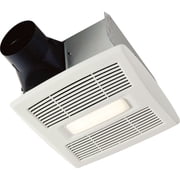 Broan-Nutone AE80BL InVent Series Single-Speed Fan with LED Light, Ceiling Room-Side Installation Bathroom Exhaust Fan, ENERGY STAR Certified, 1.5 Sones, White , 80 CFM 1.5 Sones