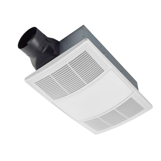 White Ceiling Mount Bathroom Exhaust Fan with Heater