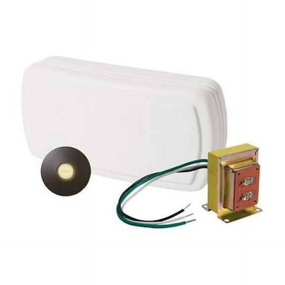 NuTone BK131LRBZ Builder Chimes Kit with Lighted Stucco Pushbutton, Oil Rubbed Bronze