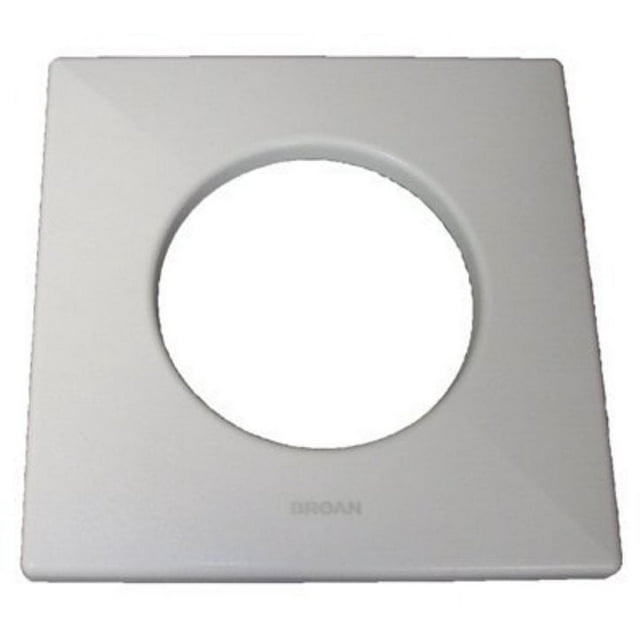 Broan Nutone Exhaust Fan Grille with Heat Lamp Hole, White