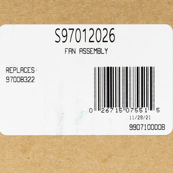 Broan Nutone Fan Assembly for Broan Nutone 688 Ventilation Fan, Silver