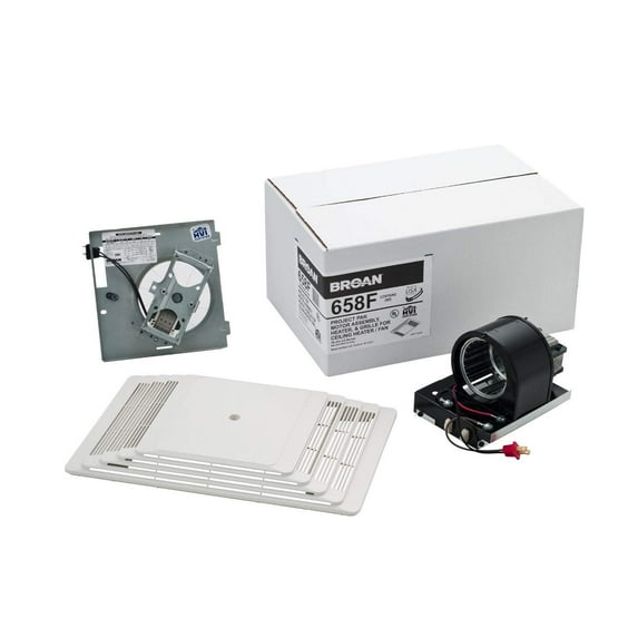 Broan Nutone Finish Pack. Heater/Fan Assembly And Grille, 70 CFM 4.0 Sones 1300W Heater