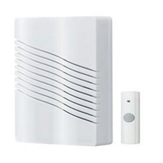 Broan-Nutone LA226WH White Wireless Door Chime with Receiver - 1, 2 or 8 Notes