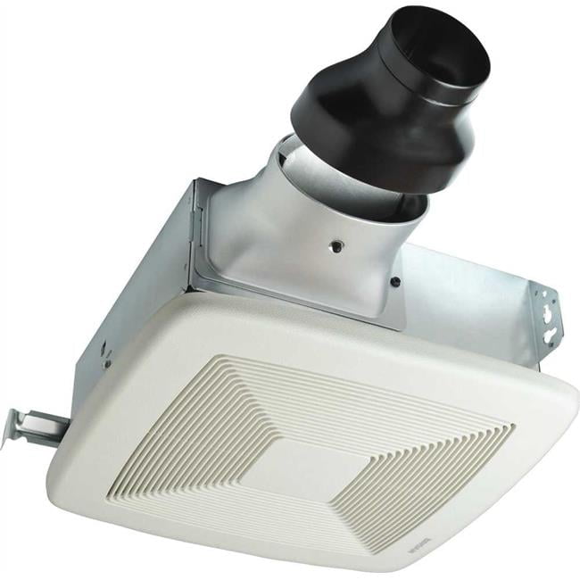 White Energy Star Certified Bathroom Exhaust Fan with Polymeric Grille