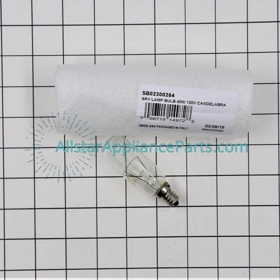 Broan Range Vent Hood Light Bulb SB02300264