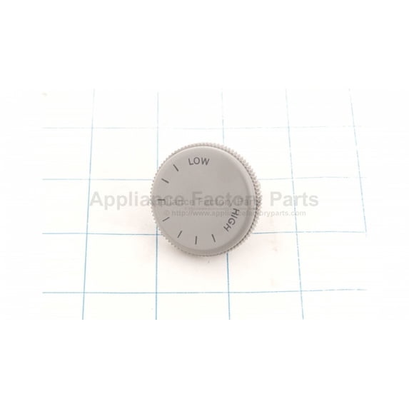 Broan-Nutone Knob for Wall Heater, 1 in Dia, Polished Gray S99360135