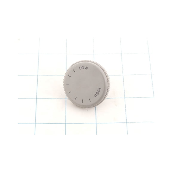 Broan-Nutone Knob for Wall Heater, 1 in Dia, Polished Gray S99360135