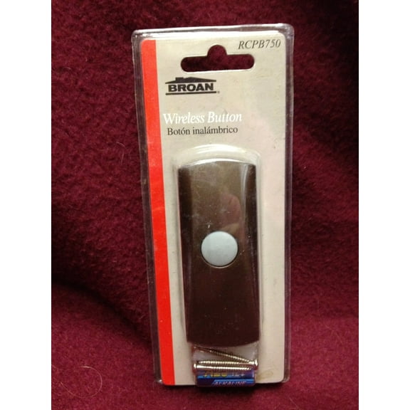 Broan Wireless Door Chime Button Model RCPB750
