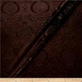 thumbnail image 1 of Brocade Damask Velvet Fabric, 58 Inch in Width, Ideal Embossed Material for Home Decor, Chocolate / Sample 3x3 Inch, 1 of 1