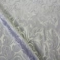 thumbnail image 1 of Brocade Damask Velvet Fabric, 58 Inch in Width, Ideal Embossed Material for Home Decor, White / Sample 3x3 Inch, 1 of 1