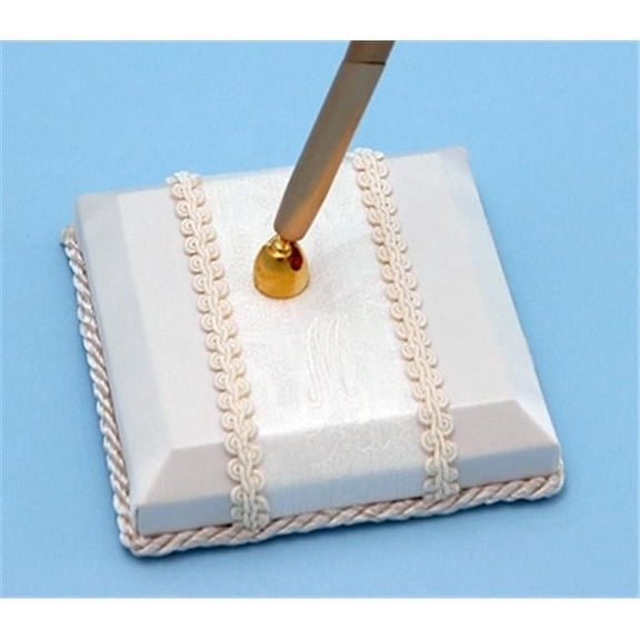 Brocade Monogram Pen Holder