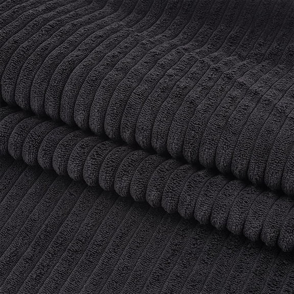 Brocade Polyester Fabric DIY for Crafts Garment Accessories Rectangle Black 150~154x0.1cm
